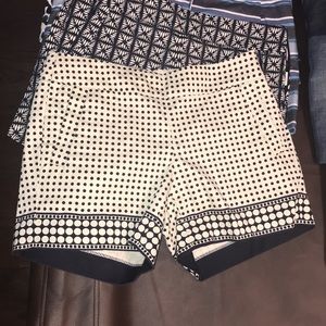 J. Crew Stretch Shorts - side zip - size 2